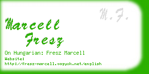 marcell fresz business card